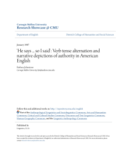 He says. so I said: Verb tense alternation and