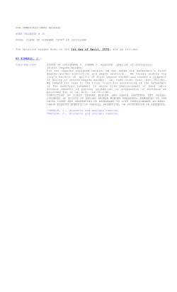 2003-KA-1980 STATE OF LOUISIANA v. SHAWN J. HIGGINS