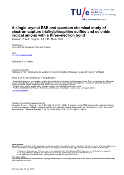 A Single-Crystal ESR and Quantum Chemical Study of Electron