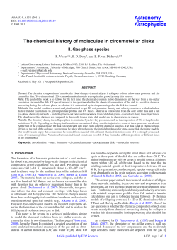 The chemical history of molecules in circumstellar disks