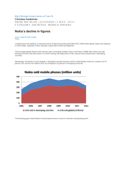 Nokia`s decline 2008-2013