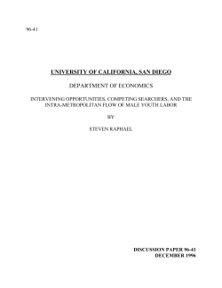 INTERVENING OPPORTUNITIES, COMPETING SEARCHERS, AND
