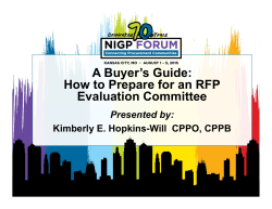 A Buyer`s Guide: How to Prepare for an RFP Evaluation Committee