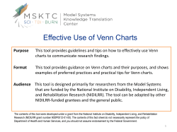 Effective Use of Venn Charts