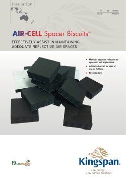 Spacer BiscuitsTM - Kingspan Insulation New Zealand