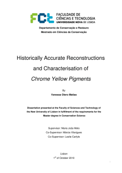 Historically Accurate Reconstructions and Characterisation of