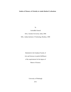 Studies of Memory of Chirality in Amide Radical Cyclizations by