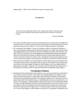 Bolles, Robert C. (1967). Theory of Motivation. New York