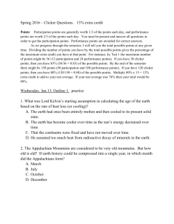 Clicker Questions. 15% extra credit Wednesday, Jan.13, Outline 1