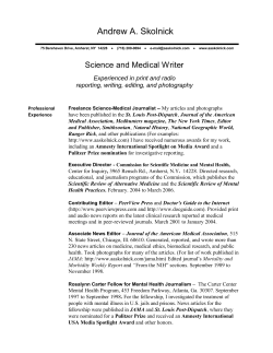 Resume - Andrew A. Skolnick