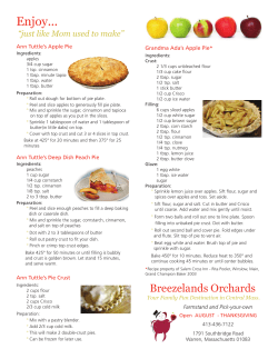 Recipes - Breezelands Orchards