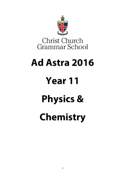 Physics and Chemistry
