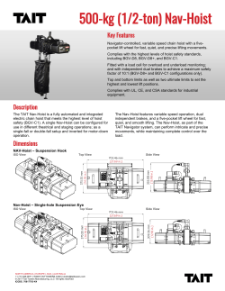 500-kg (1/2-ton) Nav-Hoist