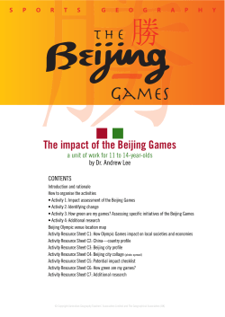 The impact of the Beijing Games