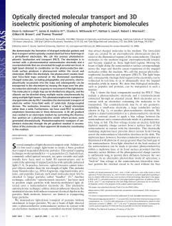 Optically directed molecular transport and 3D