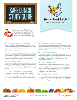 safe lunch study guide safe lunch study guide