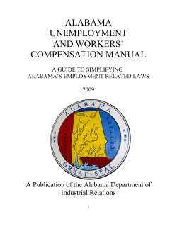 alabama unemployment and workers` compensation manual