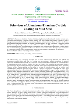Behaviour of Aluminum-Titanium Carbide Coating on Mild