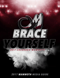 Media Guide - Colorado Mammoth