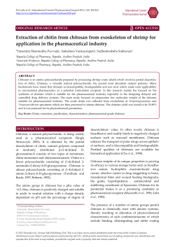 Extraction of chitin from chitosan from exoskeleton of shrimp for