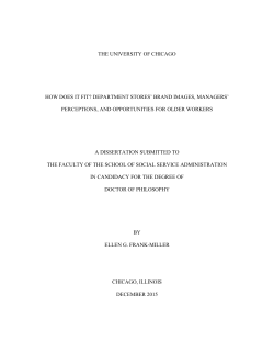 the university of chicago how does it fit? department stores` brand