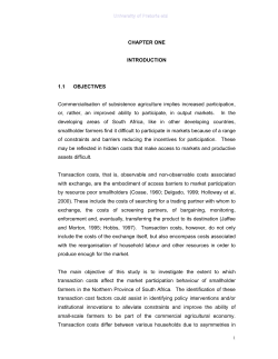 chapter one - University of Pretoria