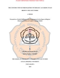THE CONSTRUCTION OF FREEMASONRY
