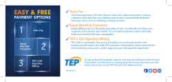 Auto Pay Equal Monthly Payments TEP e
