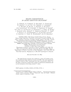 shape coexistence in light krypton isotopes