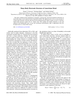 Many-Body Electronic Structure of Americium Metal
