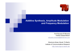 Additive Synthesis, Amplitude Modulation and Frequency