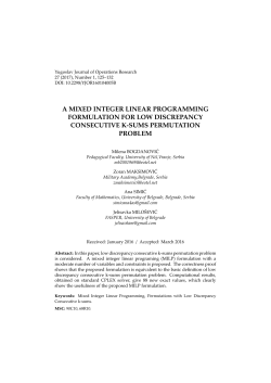 a mixed integer linear programming formulation for low discrepancy