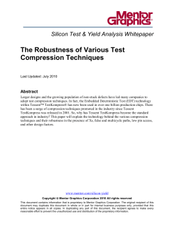 The Robustness of Various Test Compression Techniques
