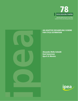 AN ADAPTIVE RESAMPLING SCHEME FOR CYCLE