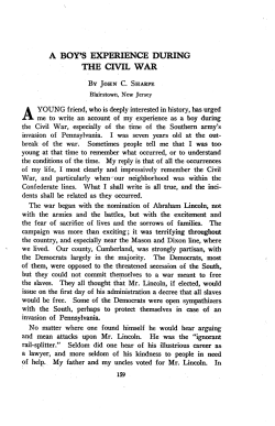 a boy`s experience during the civil war