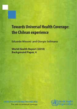 Towards Universal Health Coverage: the Chilean experience