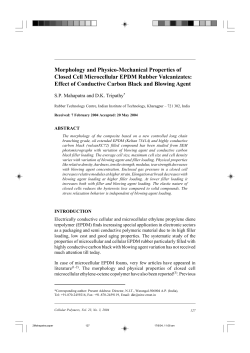Morphology and Physico-Mechanical Properties of Closed Cell