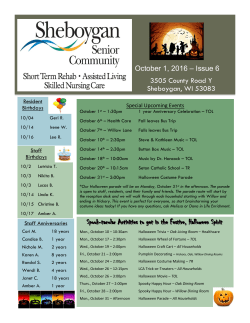 Issue 6 - Sheboygan Senior Community
