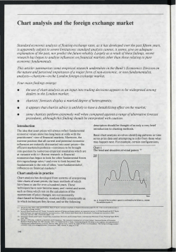Chart analysis and the foreign exchange market