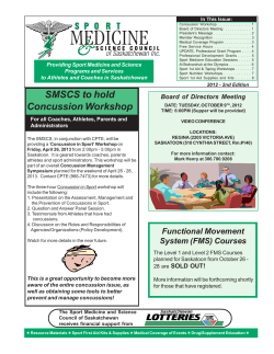 newsletter - Saskatchewan Cycling Association