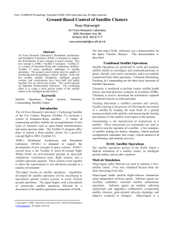 Ground-Based Control of a Satellite Cluster