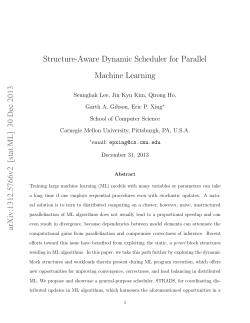 Structure-Aware Dynamic Scheduler for Parallel Machine Learning