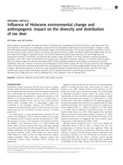 Influence of Holocene environmental change and
