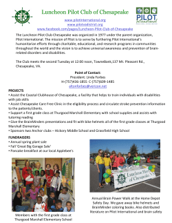 Luncheon Pilot Club of Chesapeake