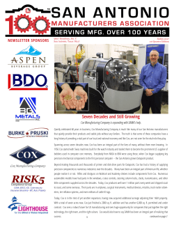 PDF - San Antonio Manufacturers Association