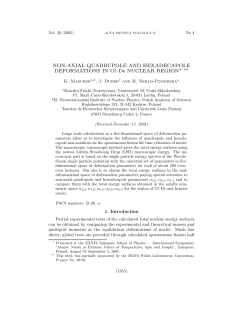 NON-AXIAL QUADRUPOLE AND HEXADECAPOLE