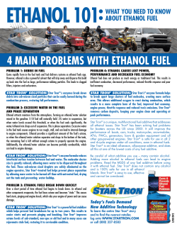 4 MaIn probLeMs wITh eThanoL fueL