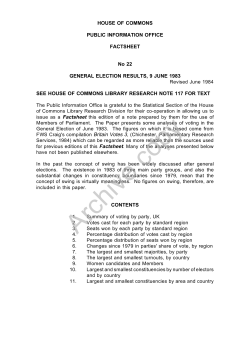 1983 - Parliament UK