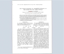 THE PHASE DIAGRAM OF RUBIDIUM NITRATE IN THE RANGE