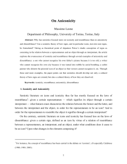 On Aniconicity - IRIS Uni Torino